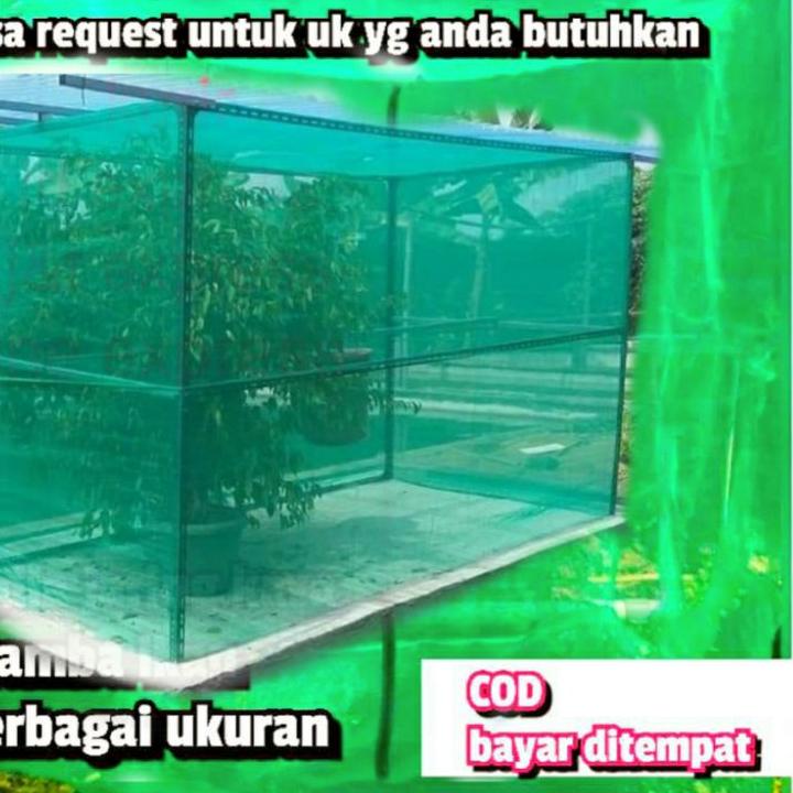 Jual Telah Hadir Kandang Lalat Bsf 2x2x2 Siap Pake Jaring Bsf Hijau