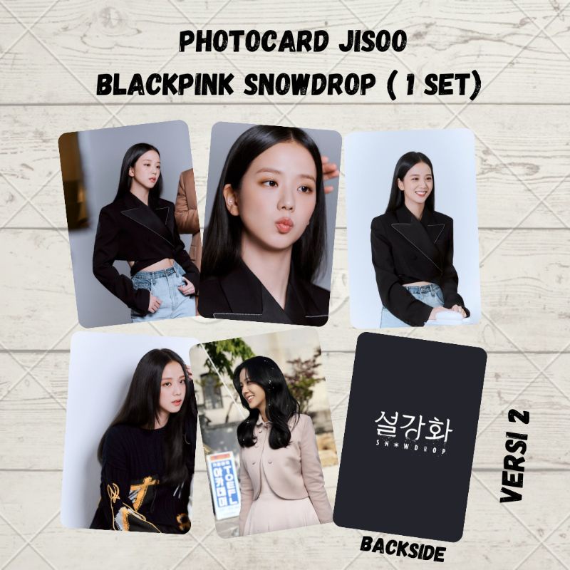 Jual Photocard Jisoo Blackpink Snowdrop Set Shopee Indonesia