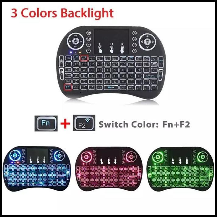 Jual Rii Mini I Keyboard Wireless Touchpad Rc With Color Backlight