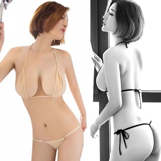 Jual Sexy Lingerie Bra Set G String Bikini Murah TA030 Krem Shopee