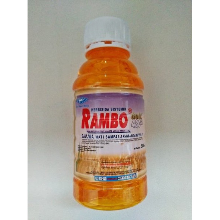 Jual RAMBO GOLD 480SL 1 LITER Herbisida Sistemix Pembasmi Rumput Liar