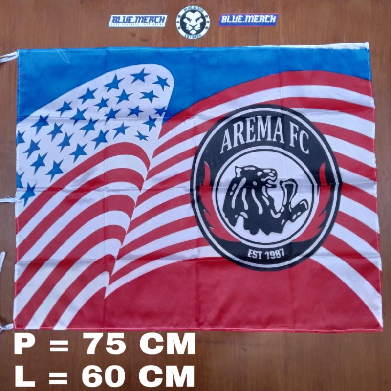 Jual BENDERA AREMA UKURAN 75X60CM Shopee Indonesia