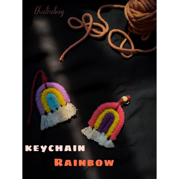 Jual Keychain Rainbow By Thaliabag Gantungan Kunci Strap Bag