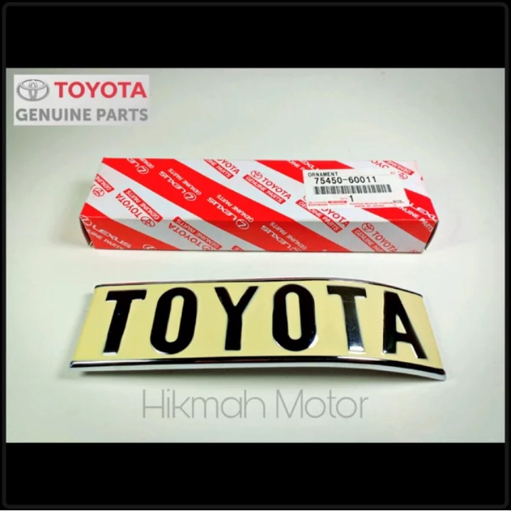 Jual Emblem Logo Tulisan Toyota Belakang Atau Right Rear Toyota Emblem