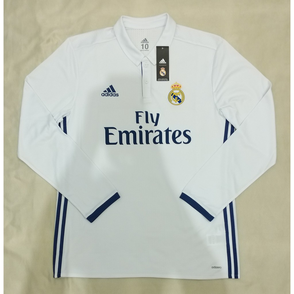 Jual Jersey Original Adizero Real Madrid Home Ls L S