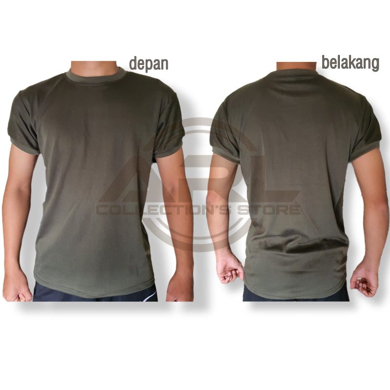 Jual Kaos Polos Pendek Hijau Army Kaos Daleman Pdu Tni Kaos T Shirt