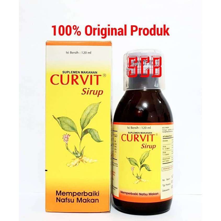 Jual BERKHASIAT CURVIT SIRUP BESAR 120ML OBAT VITAMIN NAFSU MAKAN