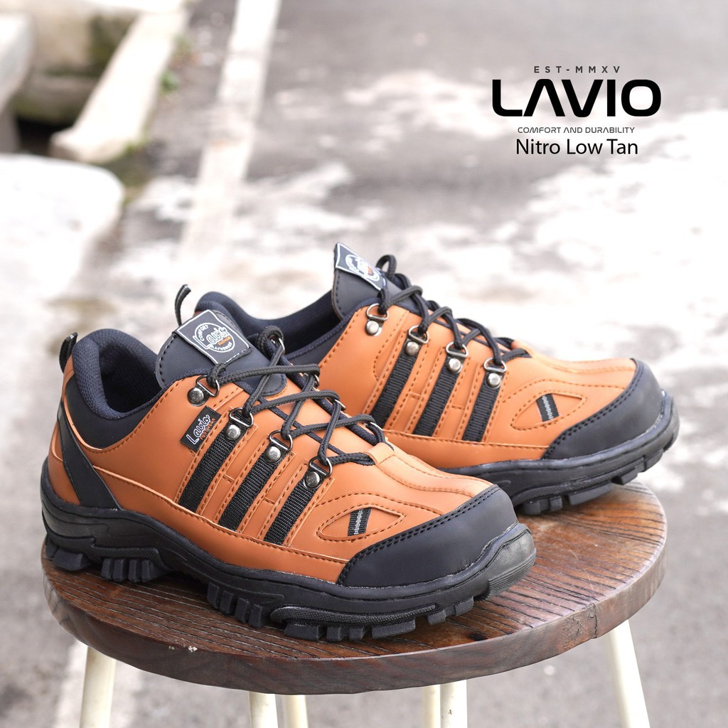 Jual Lavio Sepatu Pria Boots Safety High Tinggi Kerja Proyek Gunung