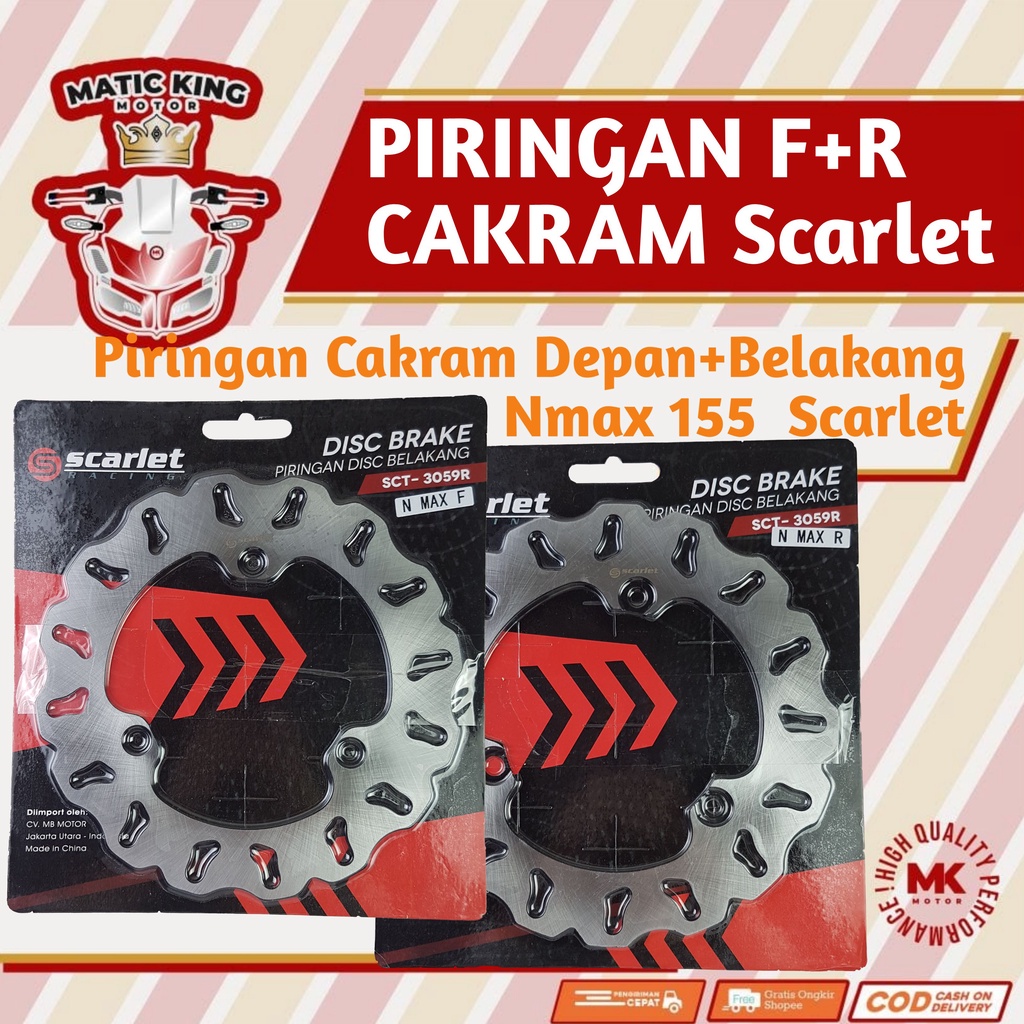 Jual Piringan Discbrake Cakram Rem Depan Belakang Yamaha Nmax 155