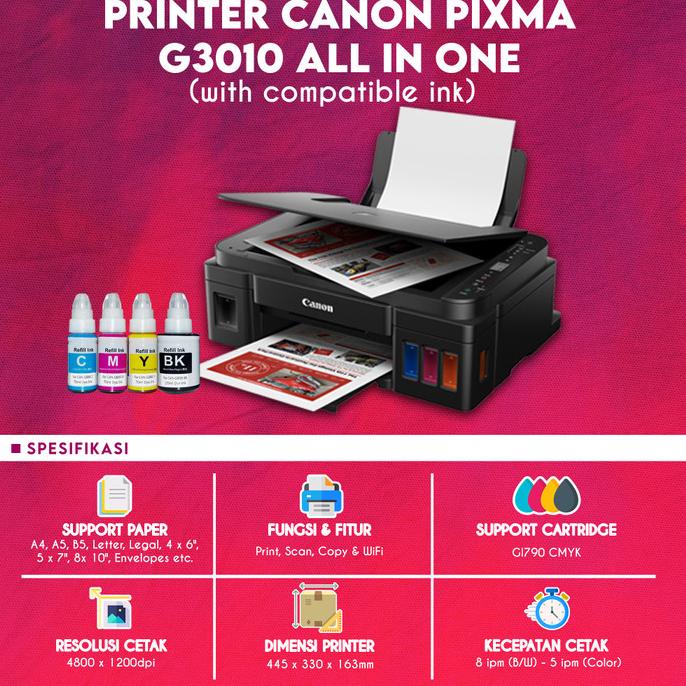 Jual Printer Canon Pixma G3010 G 3010 New Ori Wireless Print Scan Copy