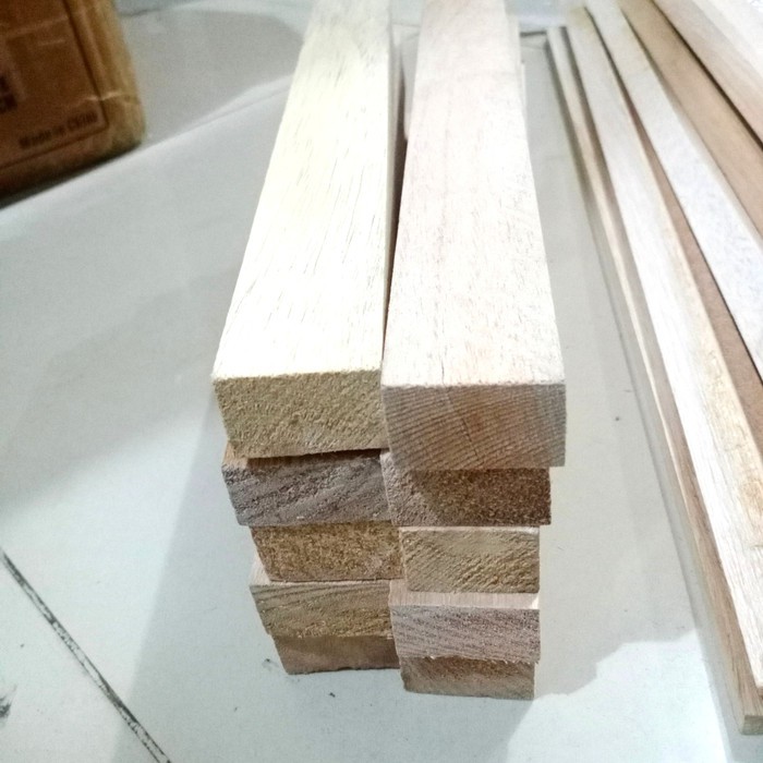 Jual Pcs Kayu Balsa Balok Cm Block Balsa Strip Mm X Cm X Cm