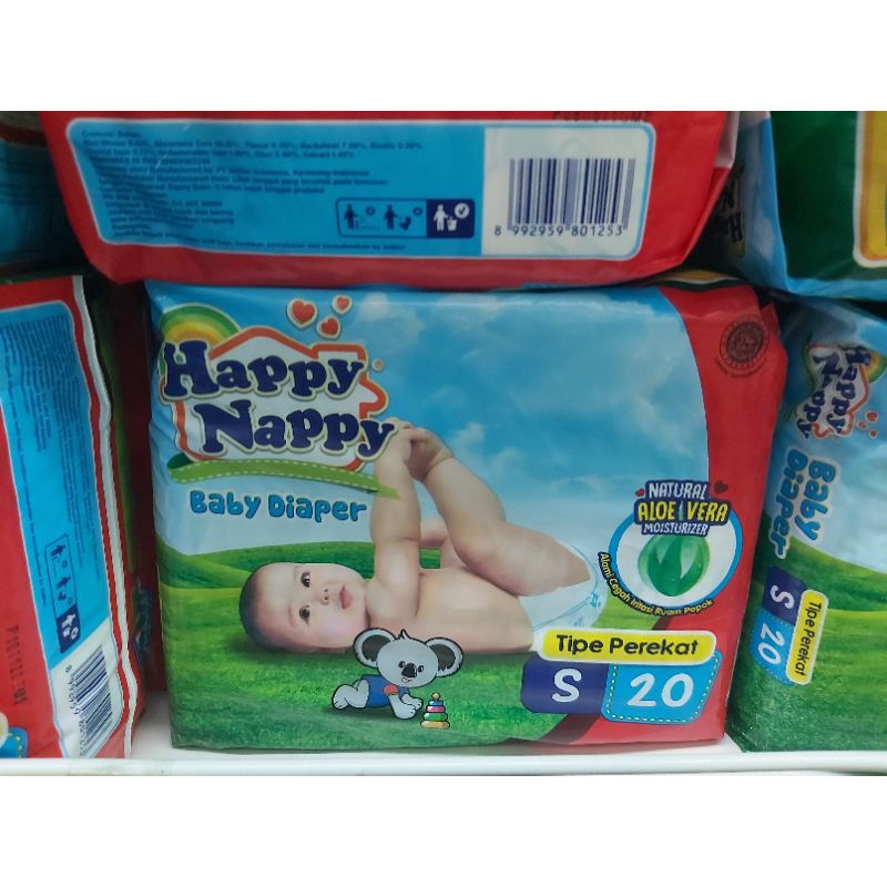 Jual Happy Nappy Baby Diapers Tipe Perekat Ukuran S Isi 20 Shopee