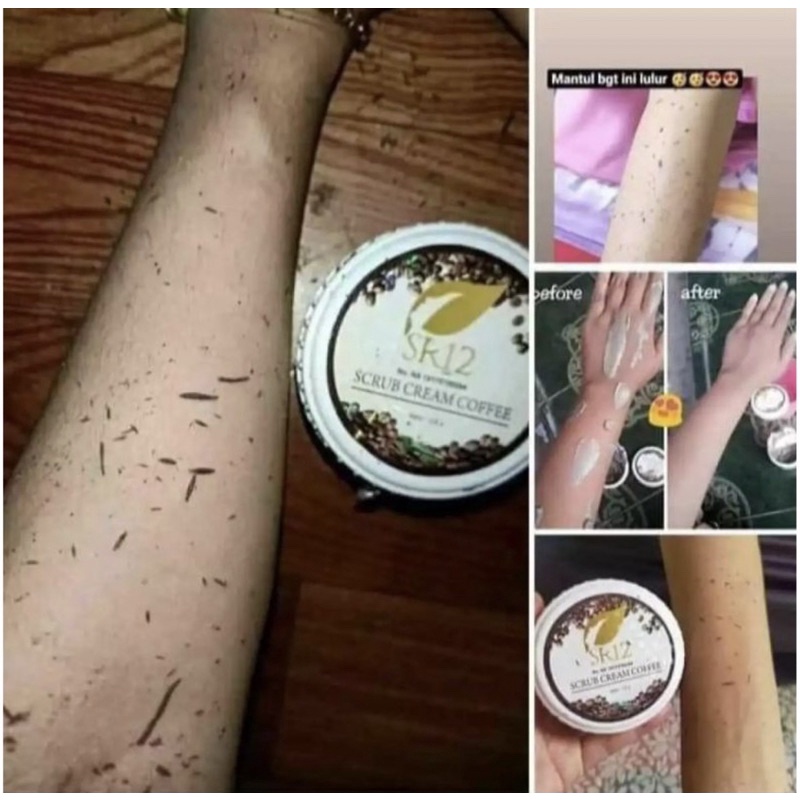 Jual SCRUB CREAM COFFE SR12 SCRUB PEMUTIH BADAN PENGANGKAT DAKI