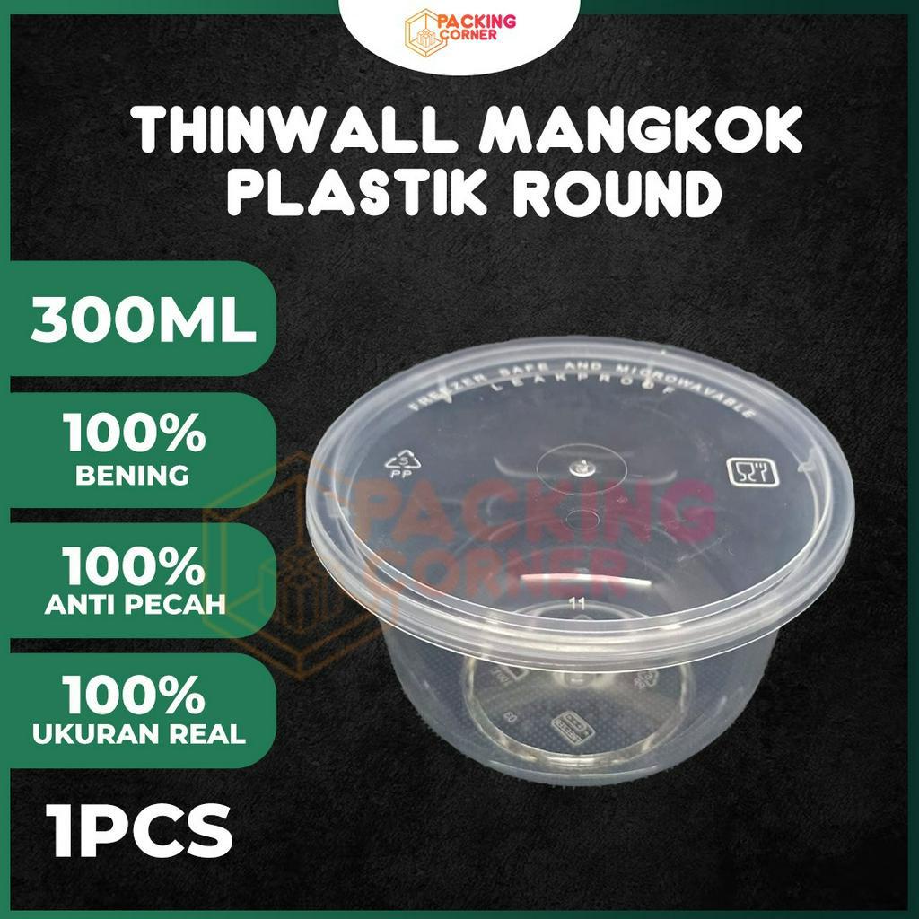 Jual Thinwall Round Mangkok Datar Bulat Plastik Microwave Ml Ml