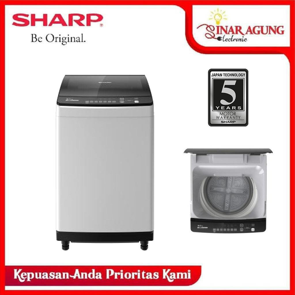 Jual COD MESIN CUCI SHARP TOP LOADING ESM8000TGG ESM 8000TGG