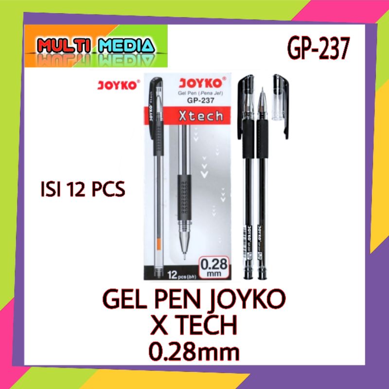 Jual Pen Gel Pulpen Gel Joyko Xtech Gp Mm Shopee Indonesia