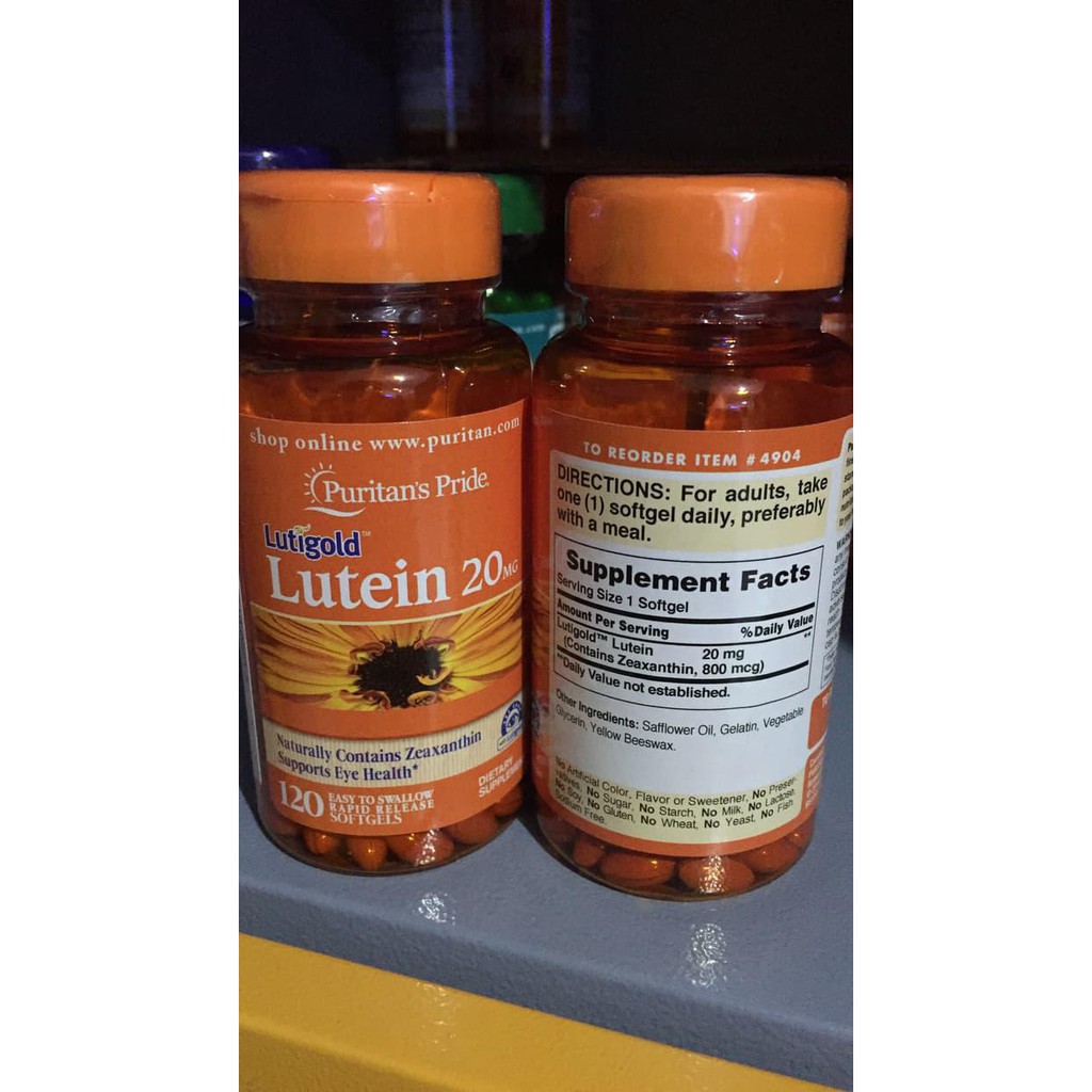 Jual Resmi Puritan Lutein Mg W Zeaxanthin Softgel Impor Usa