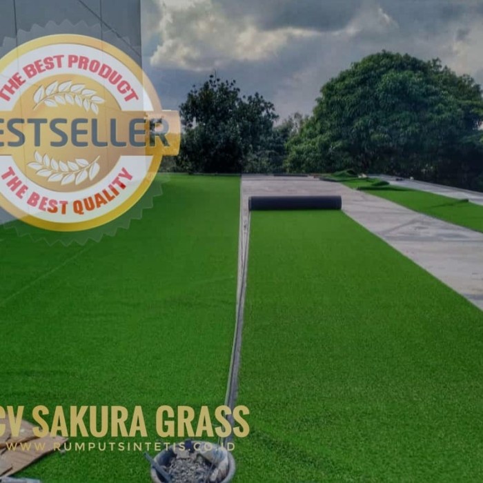 Jual Rumput Sintetis Tipe Jepang Tebal Cm Untuk Area Luar Ruangan