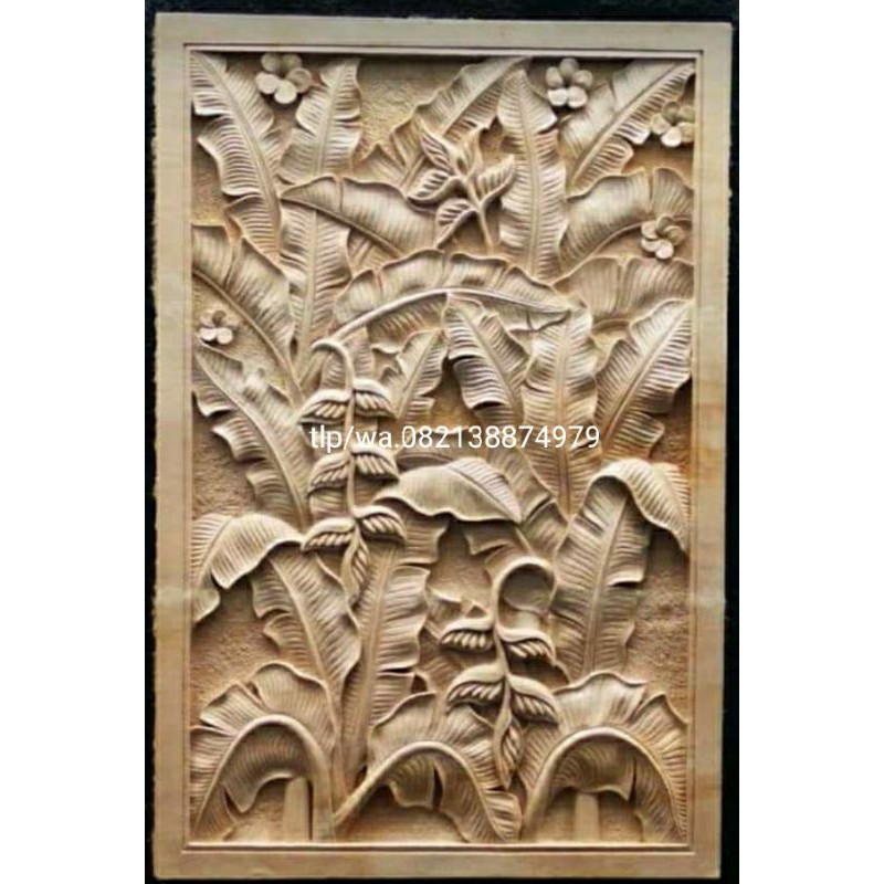 Jual Relief Batu Paras Motif Daun Pisang Shopee Indonesia