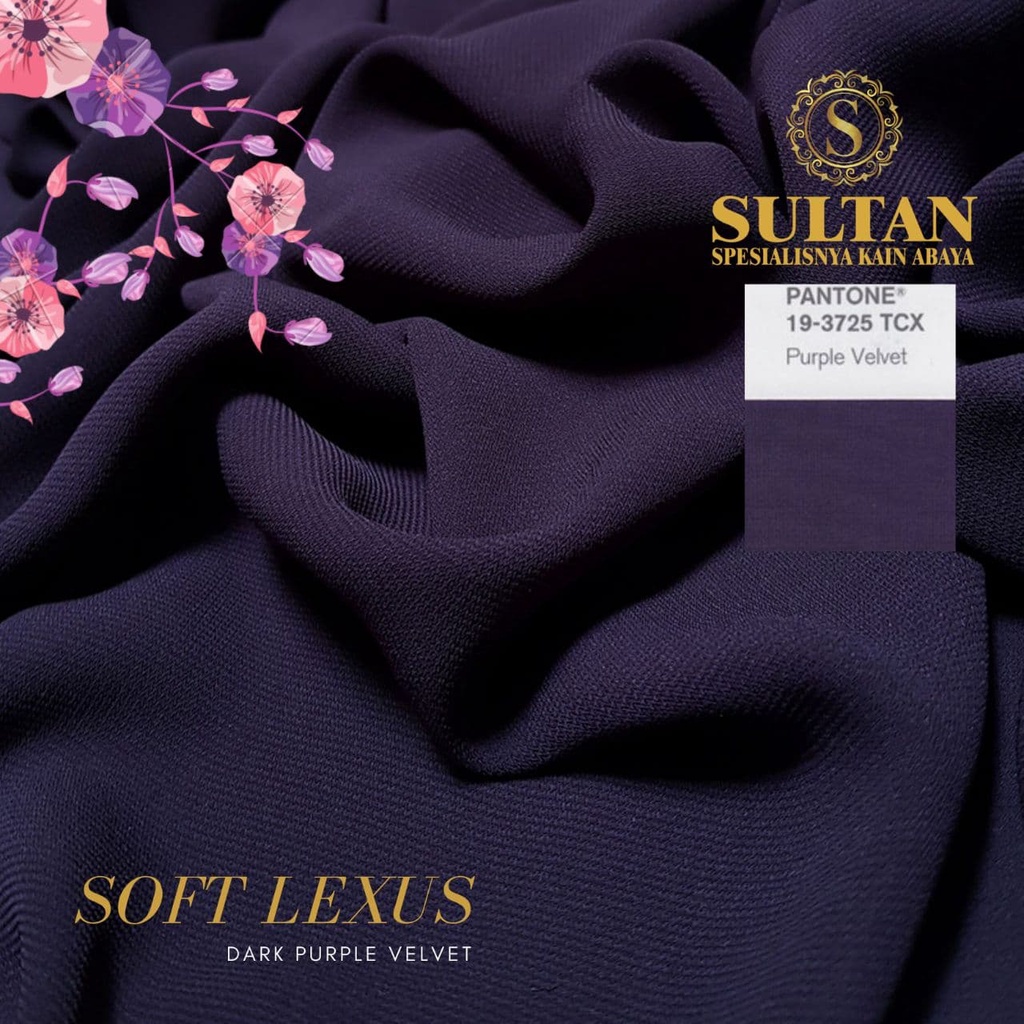 Jual Kain Sultan Bahan Abaya Soft Lexina Lexina Lengkap Warna Shopee