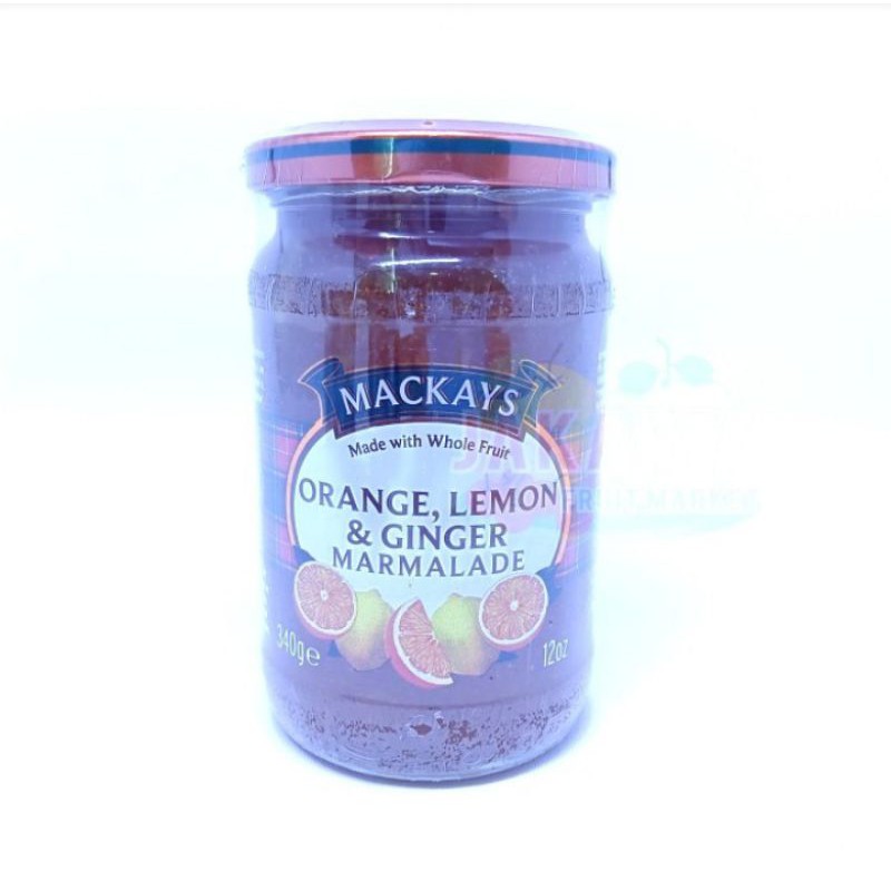 Jual Mackays Orange Lemon Ginger Marmalade G Shopee Indonesia