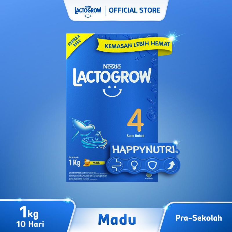 Jual Nestle Lactogrow Tahap 4 Usia 3 Tahun Ke Atas Berat 735 Gram 1 Kg