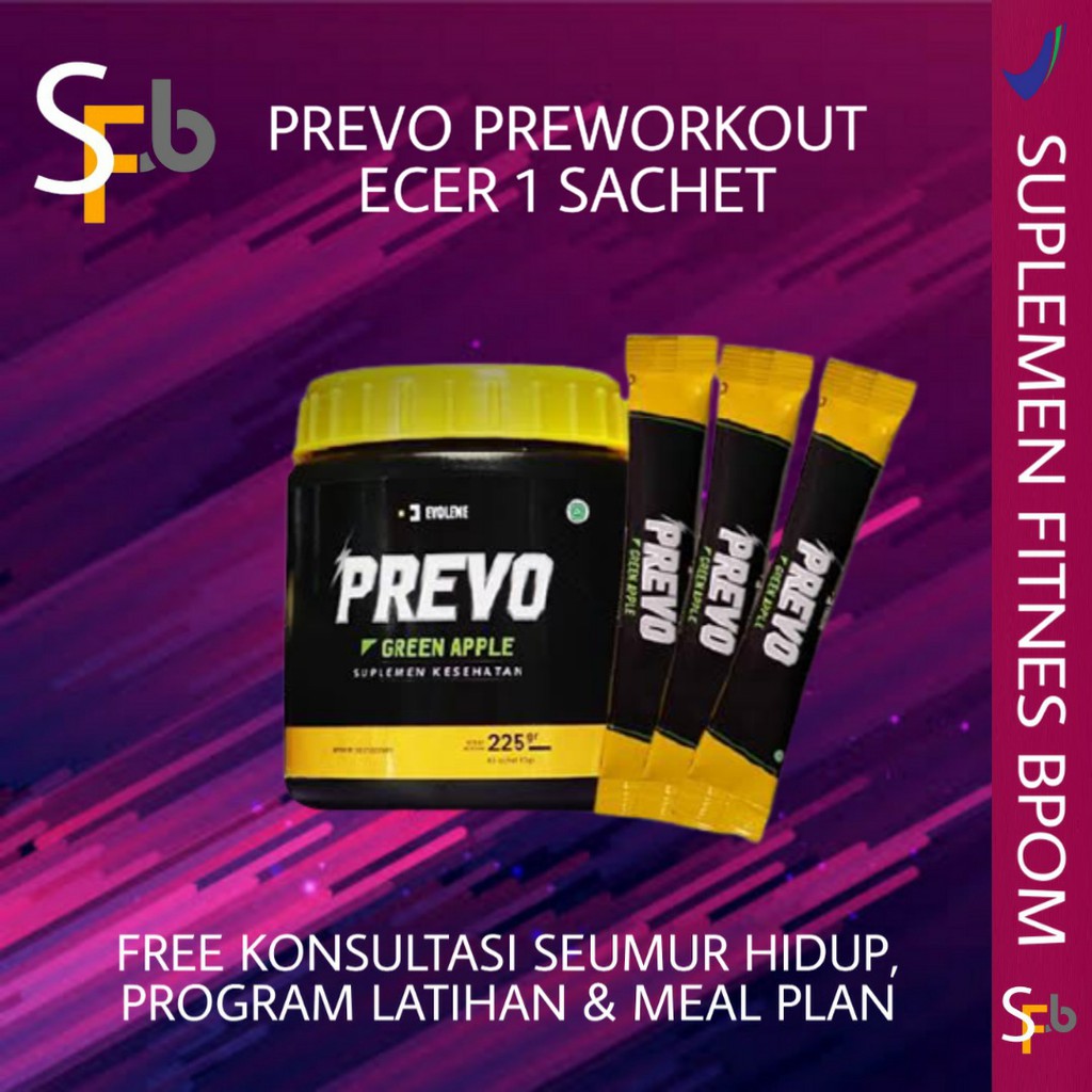 Jual Evolene Prevo Pre Workout Sachet Serving Ecer Shopee Indonesia