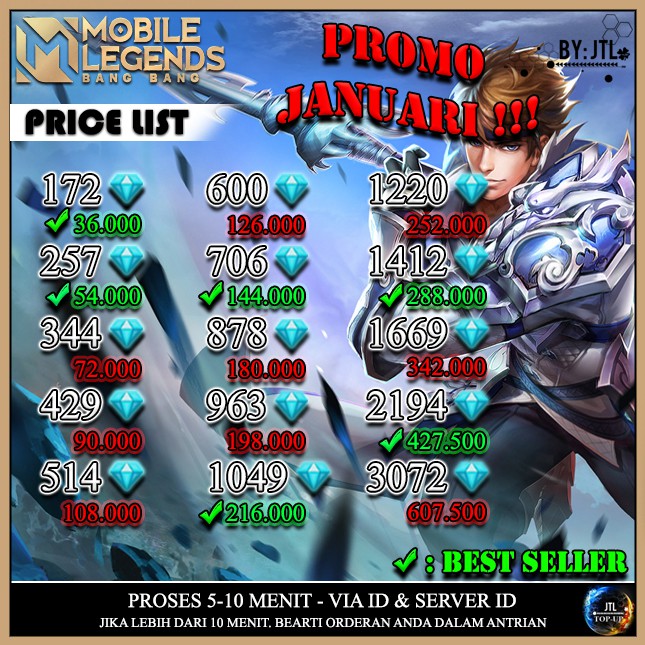 Jual DIAMOND ML TERMURAH TOPUP DM ML MURAH ML TOPUP ISI DM ML