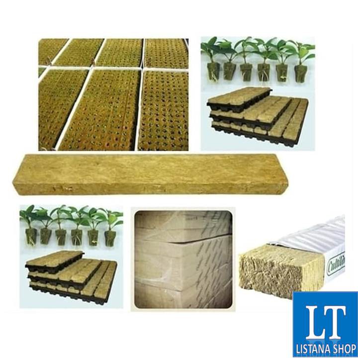 Jual Media Tanam Hidroponik Rockwool Cultilene 1 Slab Shopee