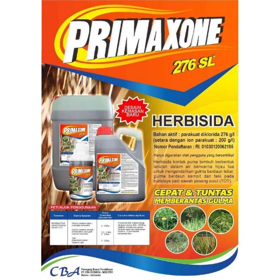 Jual HERBISIDA PRIMAXONE 276 SL Shopee Indonesia