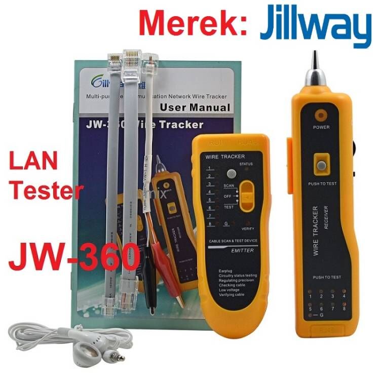 Jual Lan Tester Kabel Wire Tracker JW360 Jaringan RJ45 RJ11 Alat