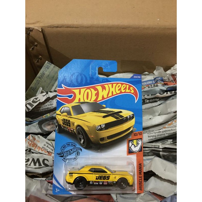 Jual Hot Wheels Dodge Challenger Srt Demon Kuning Tampo Jegs