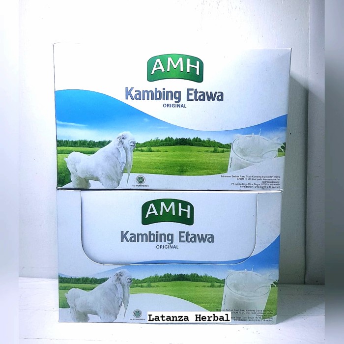 Jual SUSU KAMBING ETAWA AMH Original Vanilla Ettawa 10 Sachet Shopee