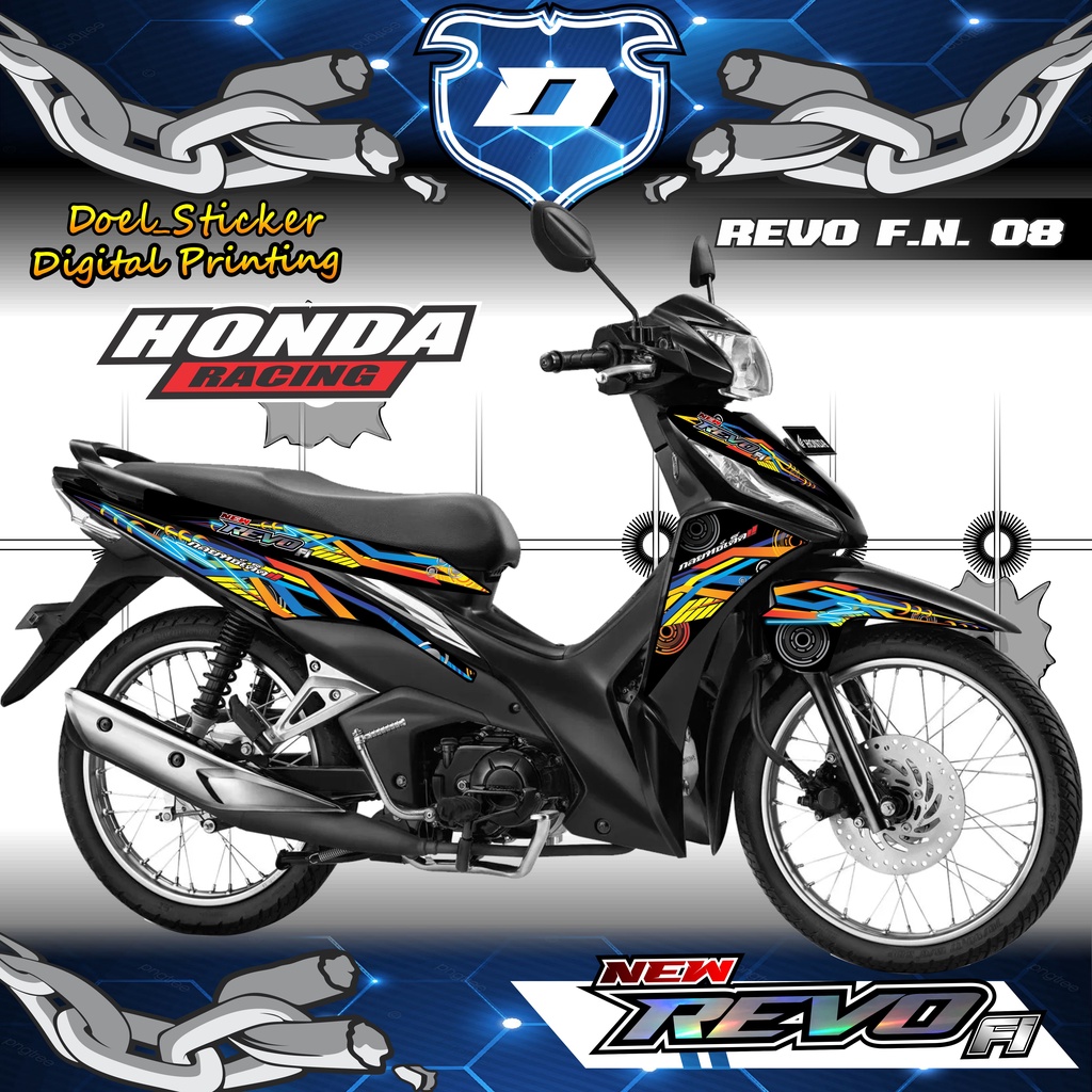 Jual Sticker Striping REVO FI NEW REVO FIT Injeksi List Variasi