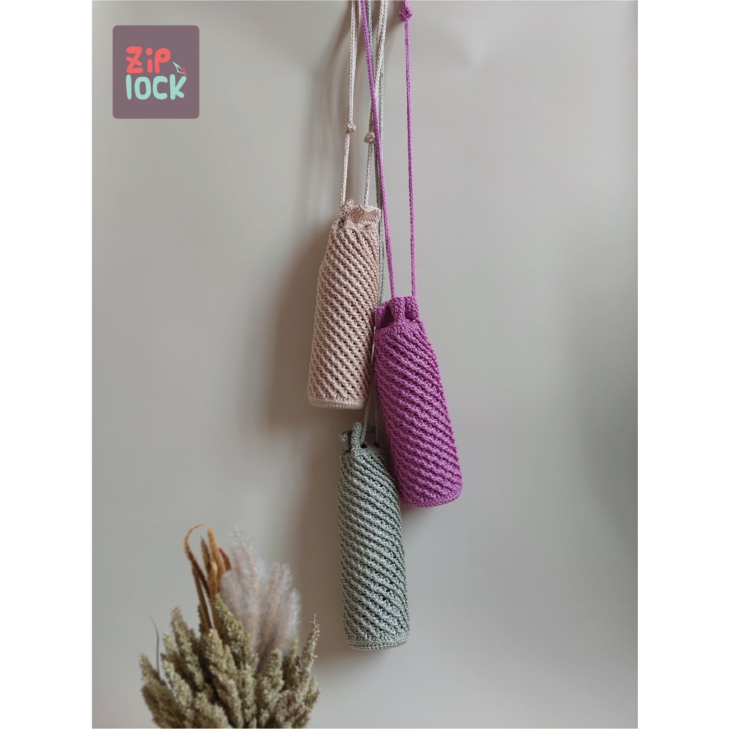 Jual Zl Tas Sarung Botol Rajut Crochet Bottle Handler Ml