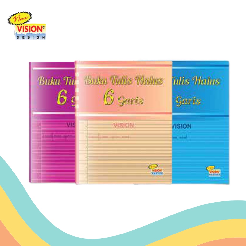 Jual BUKU TULIS HALUS GARIS 6 NEW VISION 38 1 PCS Shopee Indonesia