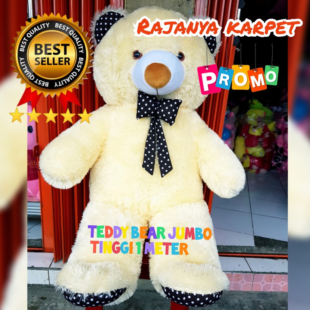 Jual Boneka Teddy Bear Jumbo Meter Boneka Beruang Besar Best Seller