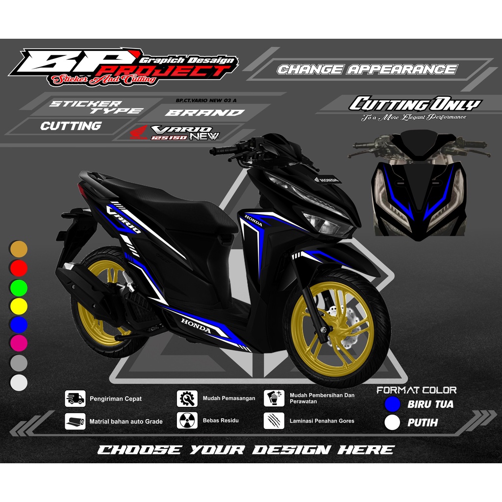 Jual Cutting Sticker Vario Aksesoris Motor Stiker Honda