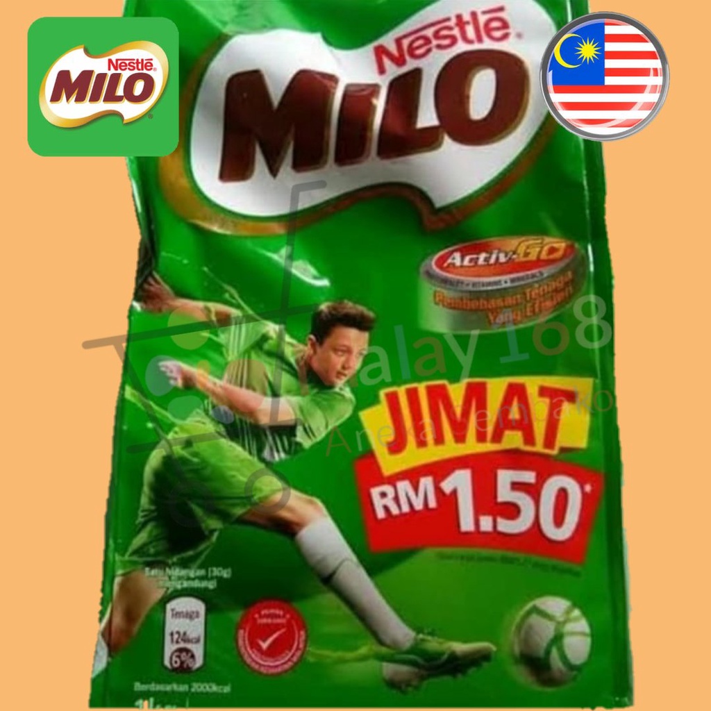 Jual NESTLE MILO ACTIVE GO 1KG MINUMAN MALT COKLAT MALAYSIA 1kg