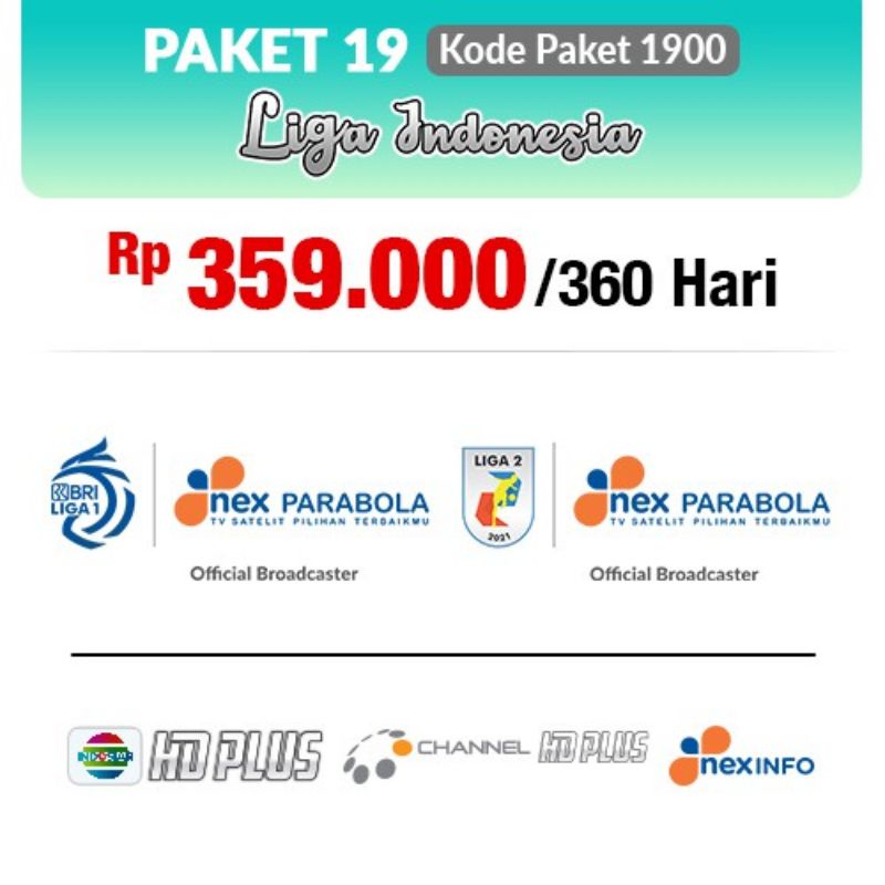 Jual Voucher Paket Bri Liga Indonesia Musim Nex Parabola Mola