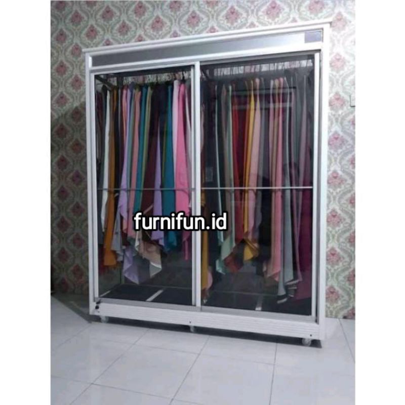 Jual Lemari Gantung Gamis Sliding Lemari Gantung Kaca Lemari