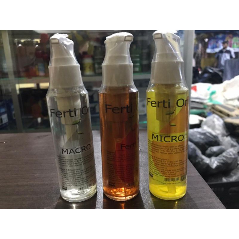 Jual PAKET PUPUK CAIR AQUASCAPE FERTI ONE MACRO MICRO FERTI K 120ML