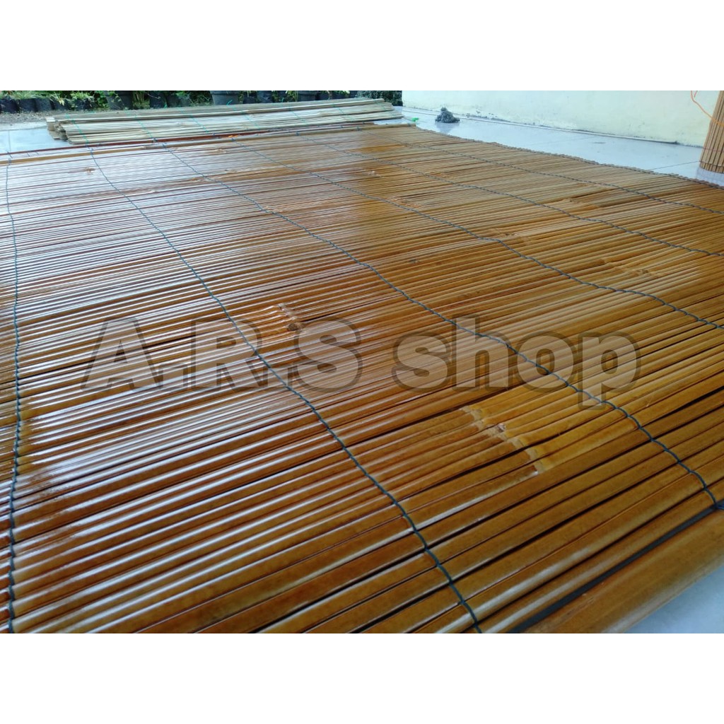 Jual Tirai Bambu Ukuran LEBAR 1 5 Meter X PANJANG 2 20meter TIRAI