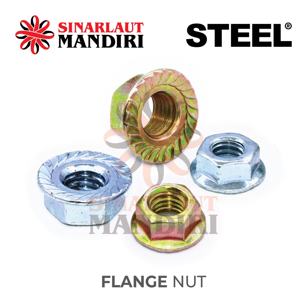 Jual Mur Flange Besi Flange Nut M Shopee Indonesia