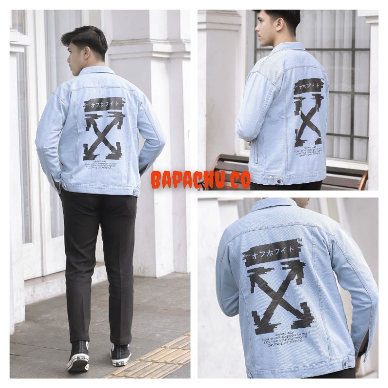 Jual Bayar Ditempat Jaket Jeans Denim Sablon Motif Distro Shopee