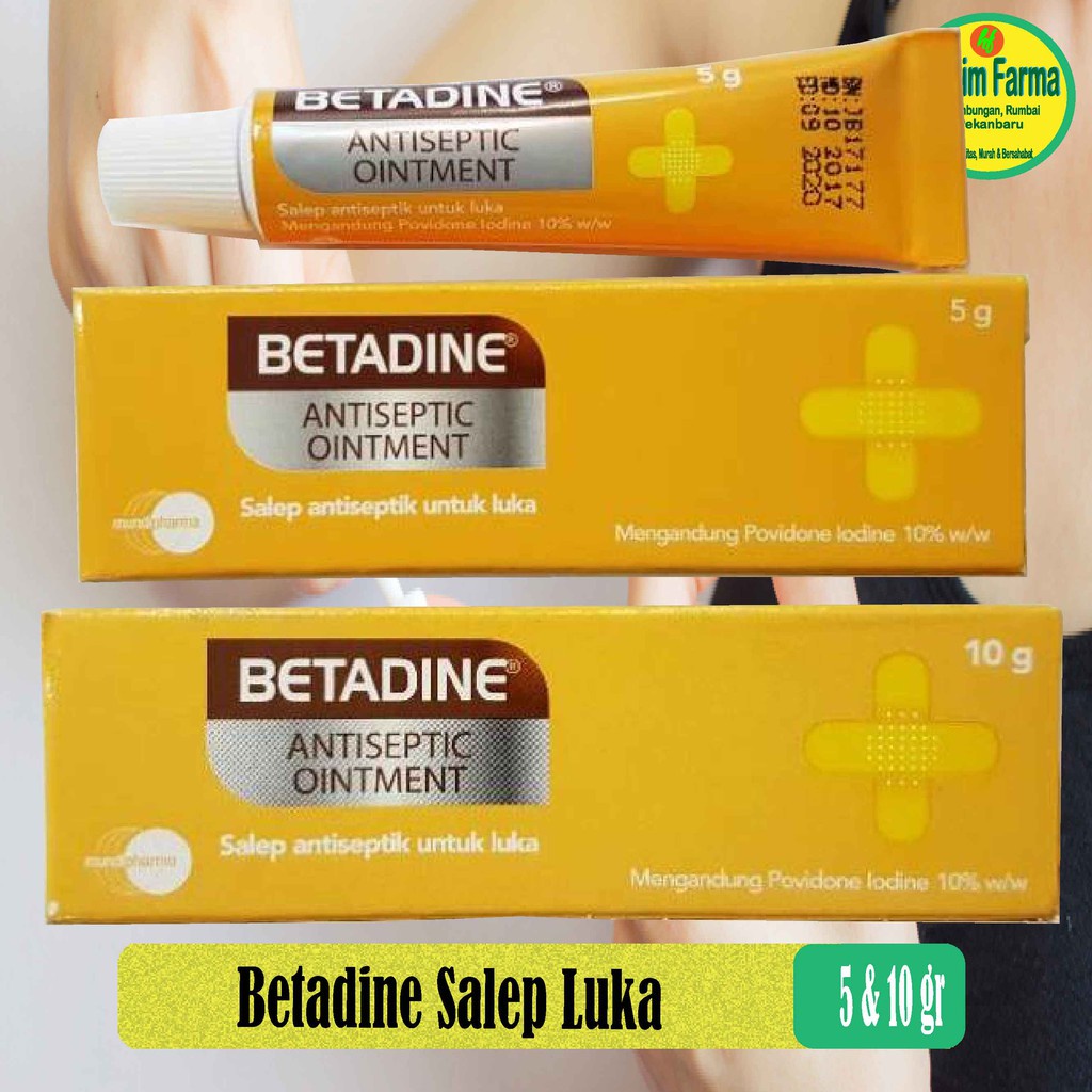 Jual BETADINE SALEP ANTISEPTIK 10 GR SALEP LUKA BAKAR LUKA SUNAT