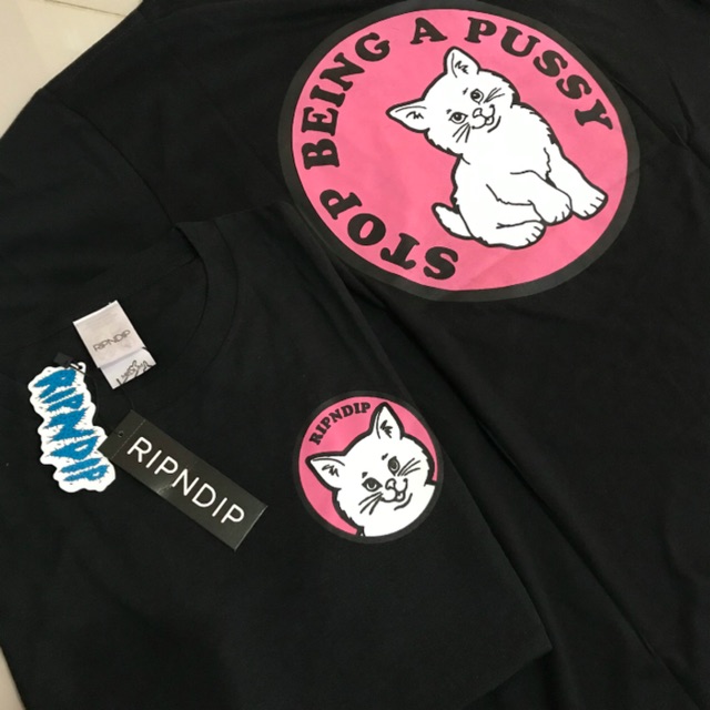 Jual Ripndip Stop Being A Pussy Tshirt Ori Shopee Indonesia