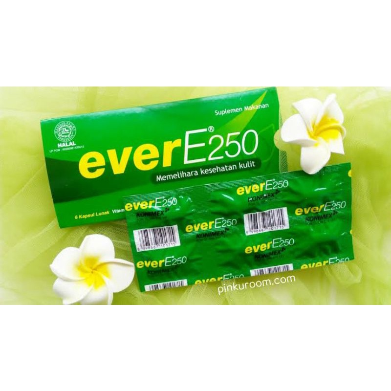 Jual Ever E 250 IU 1 Box 12 Kapsul Menjaga Kesehatan Kulit Vitamin