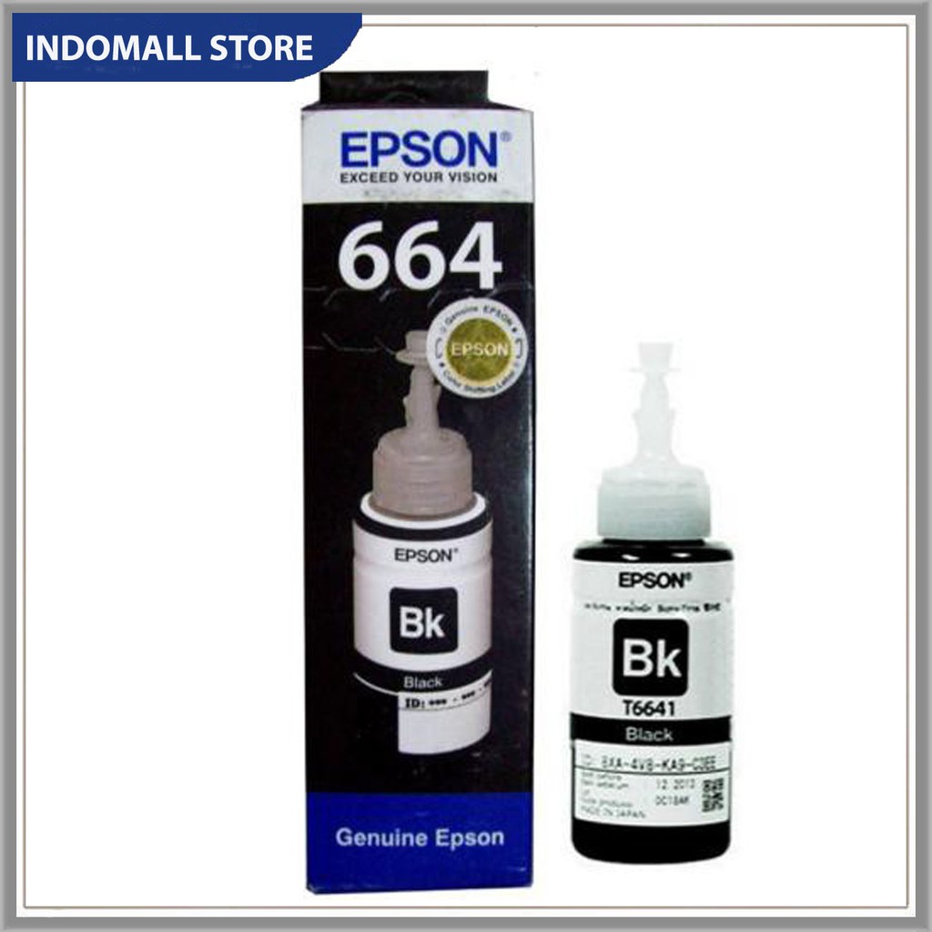 Jual Epson Tinta Botol Original Printer Epson 664 T6641 Series 70 Ml