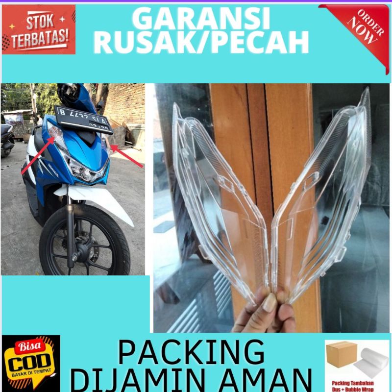 Jual Bisa Cod Kaca Mika Kaca Sein Sen Rhiting Riting Depan Honda Beat